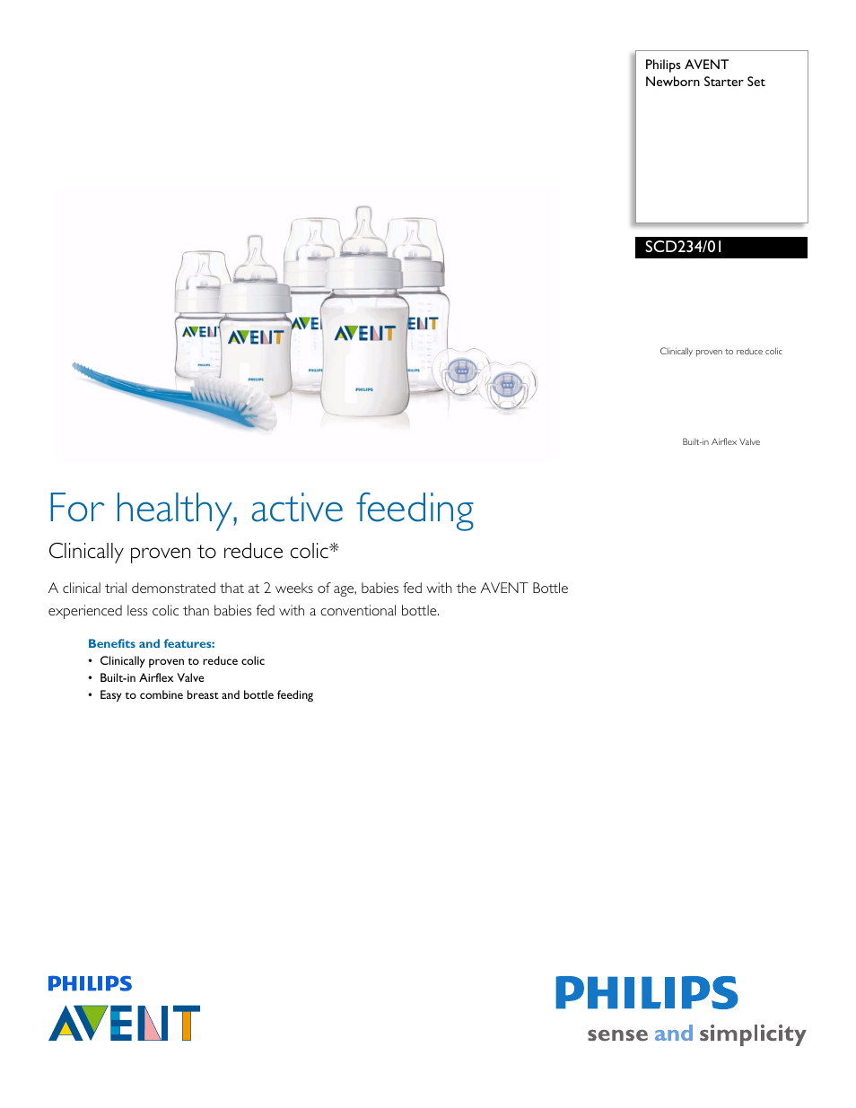 Philips AVENT SCD234/01 User Manual | 2 pages