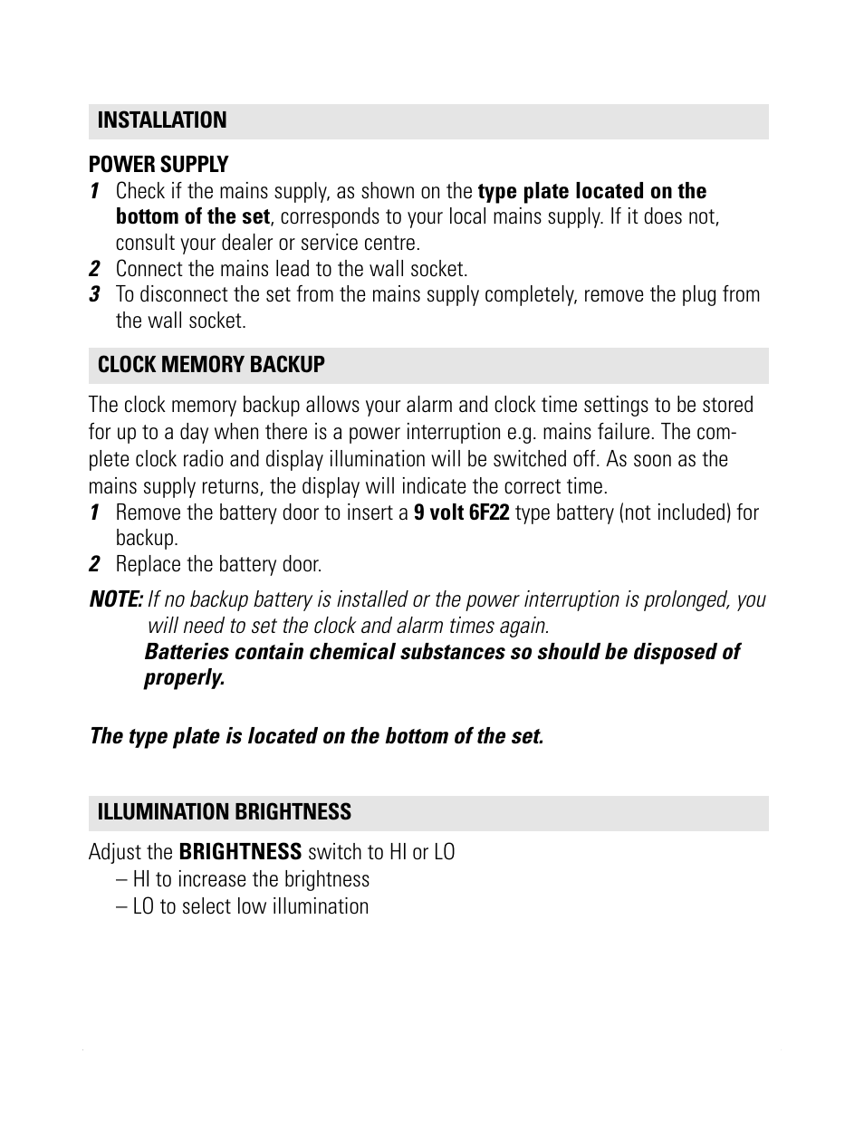 Philips AJ3231/79 User Manual | Page 4 / 12
