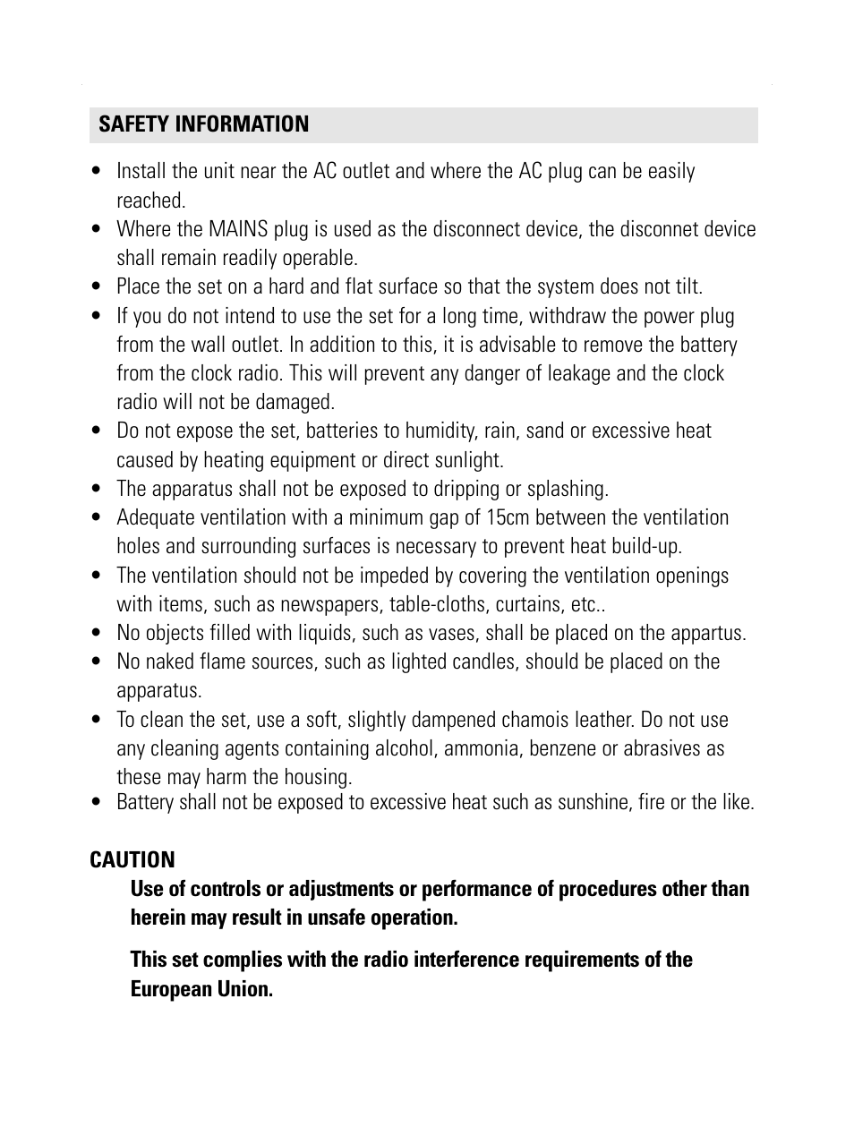 Philips AJ3231/79 User Manual | Page 8 / 12