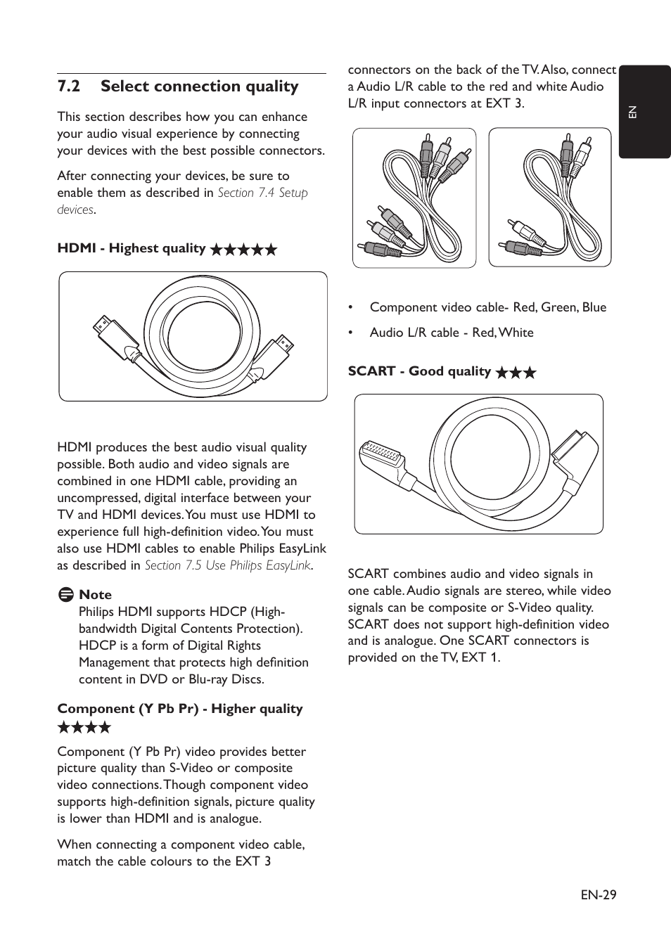 7�2 select connection quality | Philips 19PFL3403D/10 User Manual | Page 30 / 46