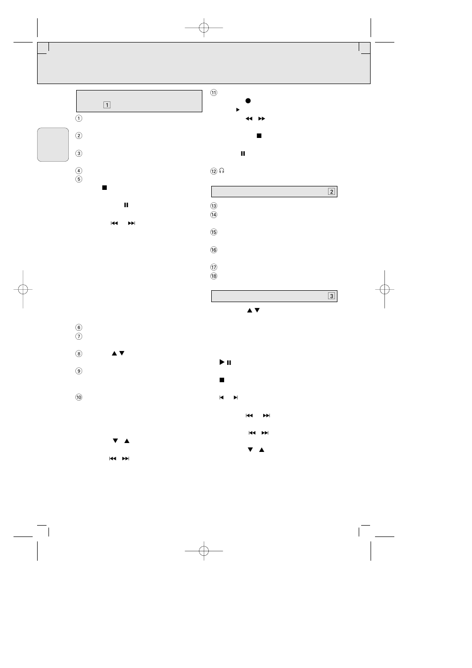 Commandes | Philips AZ 2425/17 User Manual | Page 22 / 49