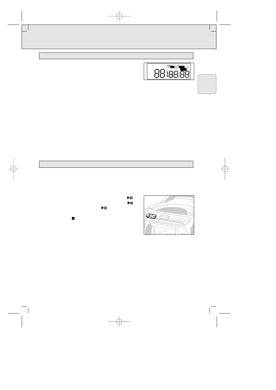 Lecteur de cd, Lecteur de cd cd display indication, Lors de l’activation du mode respectif | 27 fran ç ais | Philips AZ 2425/17 User Manual | Page 27 / 49