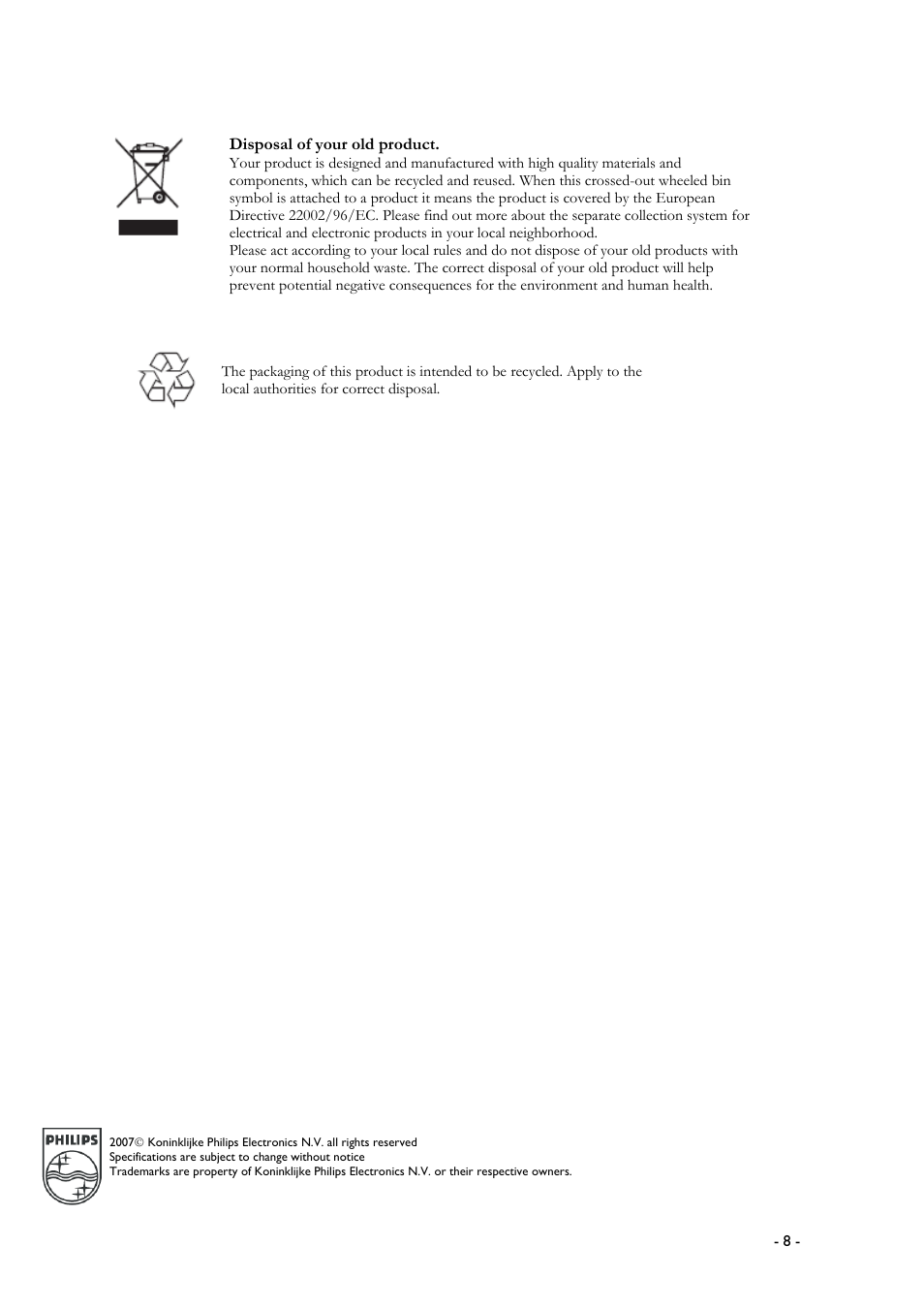 Philips 20HF5335D User Manual | Page 8 / 25