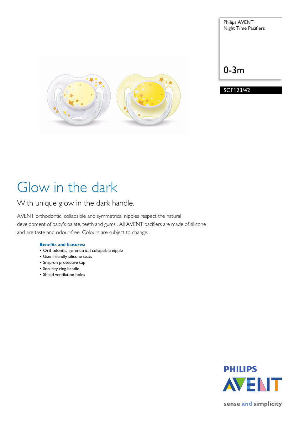 Philips AVENT SCF123/42 User Manual | 2 pages