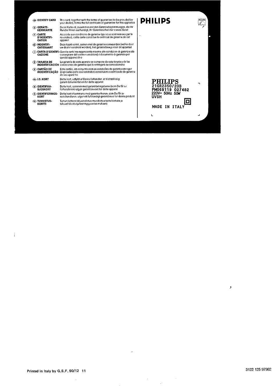 Philips 14GR2330 User Manual | Page 14 / 14