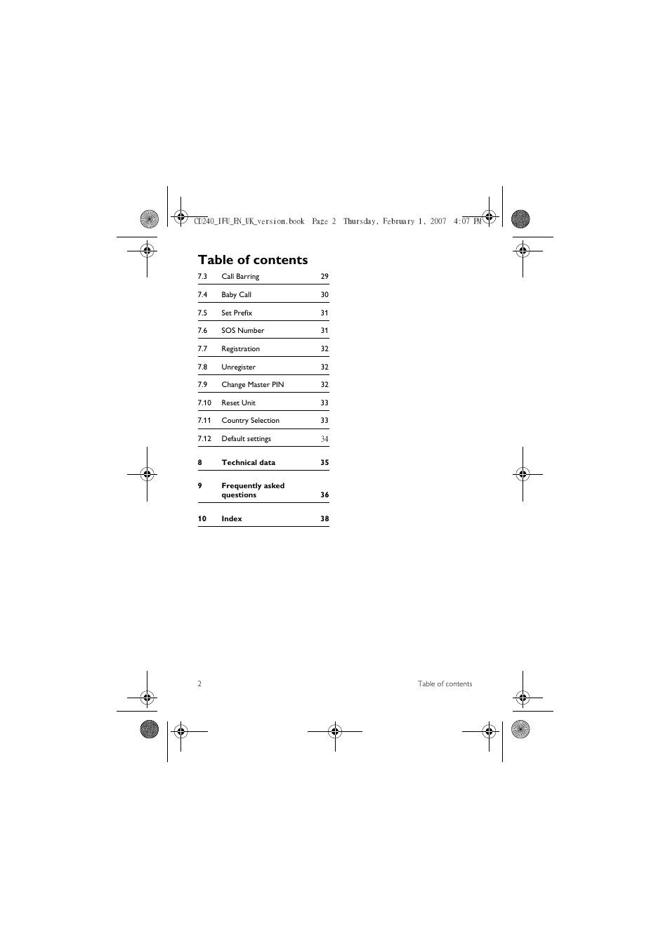 Philips CD 240  EN User Manual | Page 4 / 42