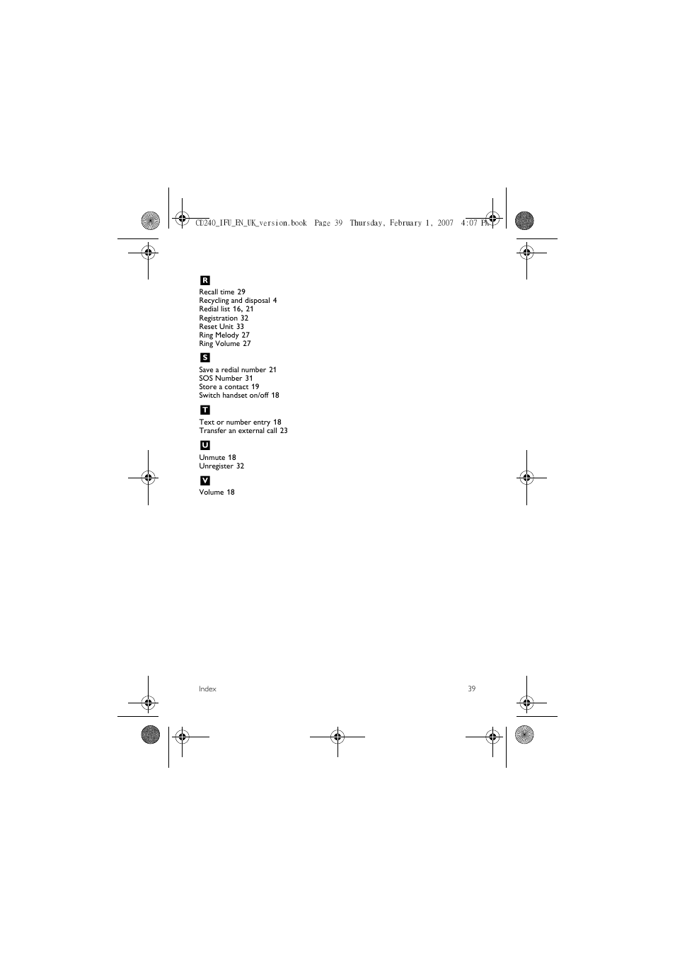 Philips CD 240  EN User Manual | Page 41 / 42
