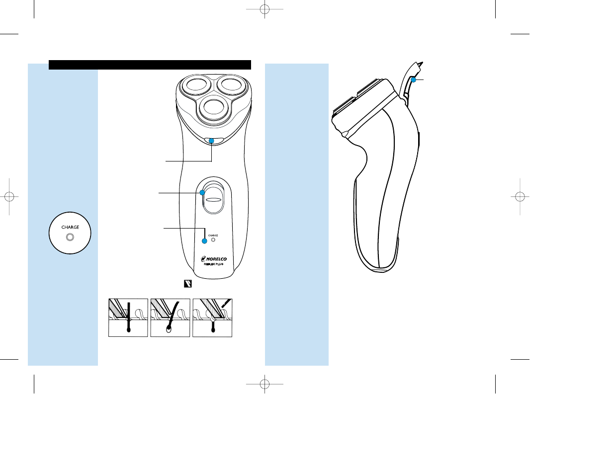 Features, English, How the unique norelco lift and cut | Shaving system makes close comfortable | Philips 6844XL User Manual | Page 5 / 19