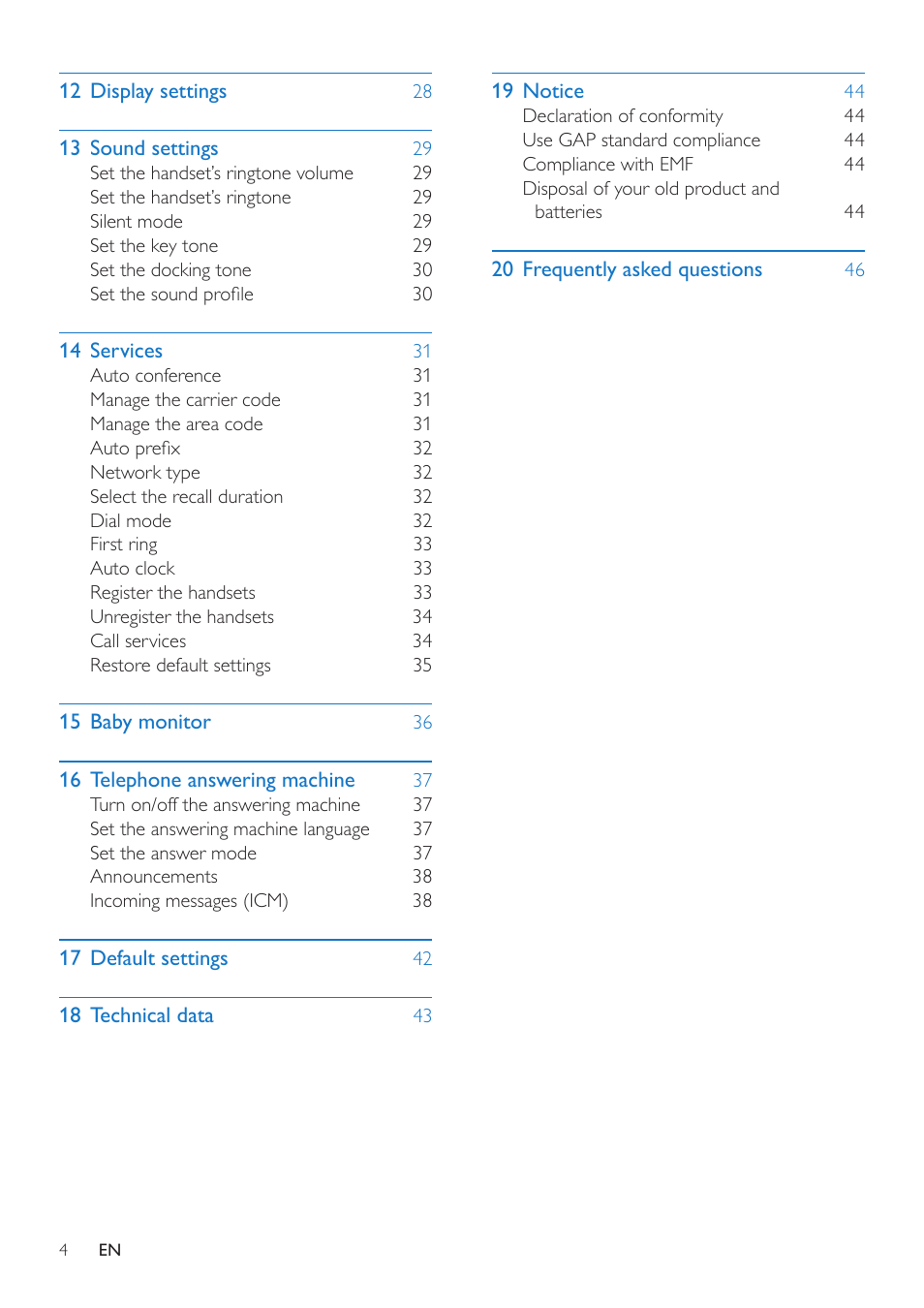 Philips CD685 User Manual | Page 4 / 48
