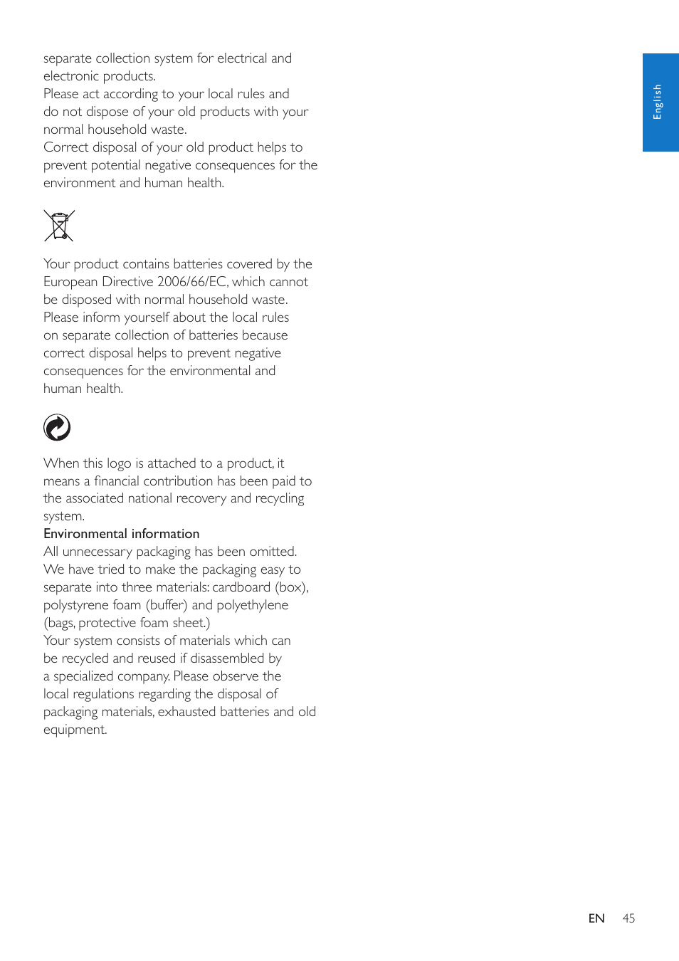 Philips CD685 User Manual | Page 45 / 48