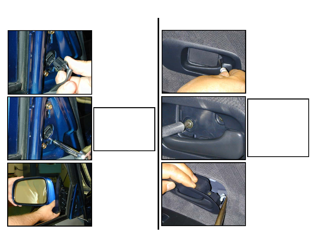 Door panel & mirror housing removal continued | Philips Signal Mirror CRV 1997-2003 User Manual | Page 4 / 14