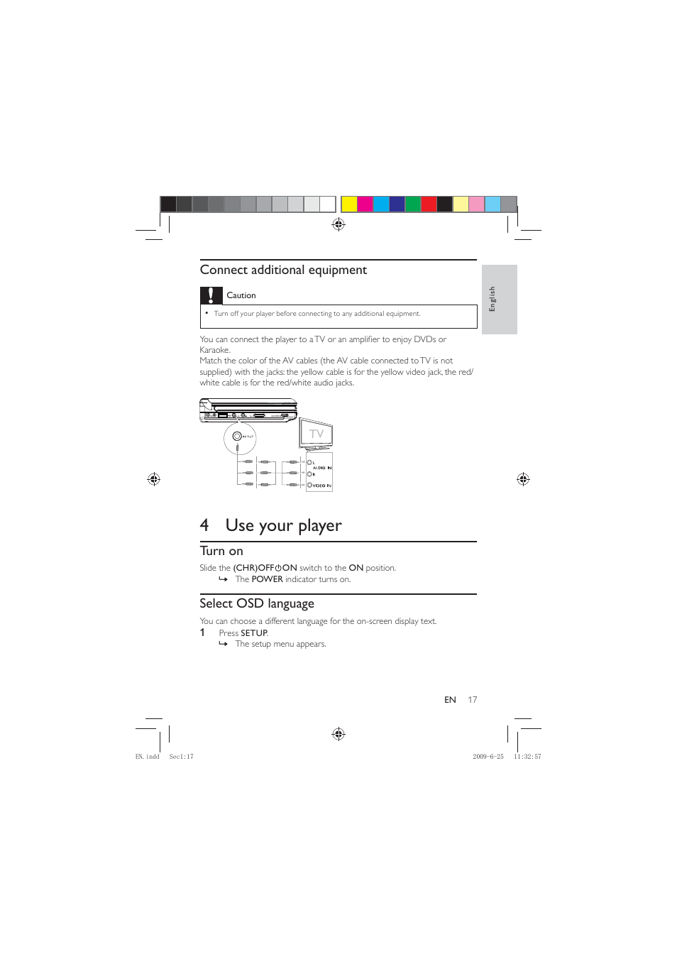 4 use your player | Philips PET736/77 User Manual | Page 16 / 23