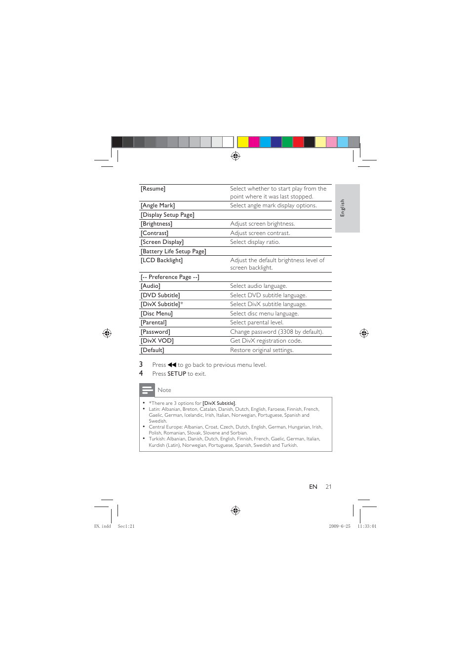 Philips PET736/77 User Manual | Page 20 / 23