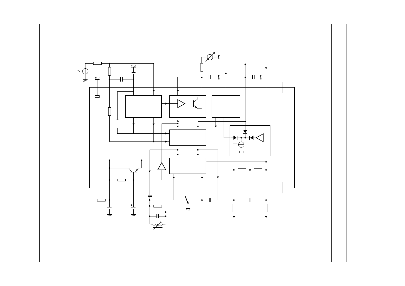 Block diagram, Fm/if amplifier/demodulator circuit tda1576t | Philips TDA1576T User Manual | Page 3 / 16