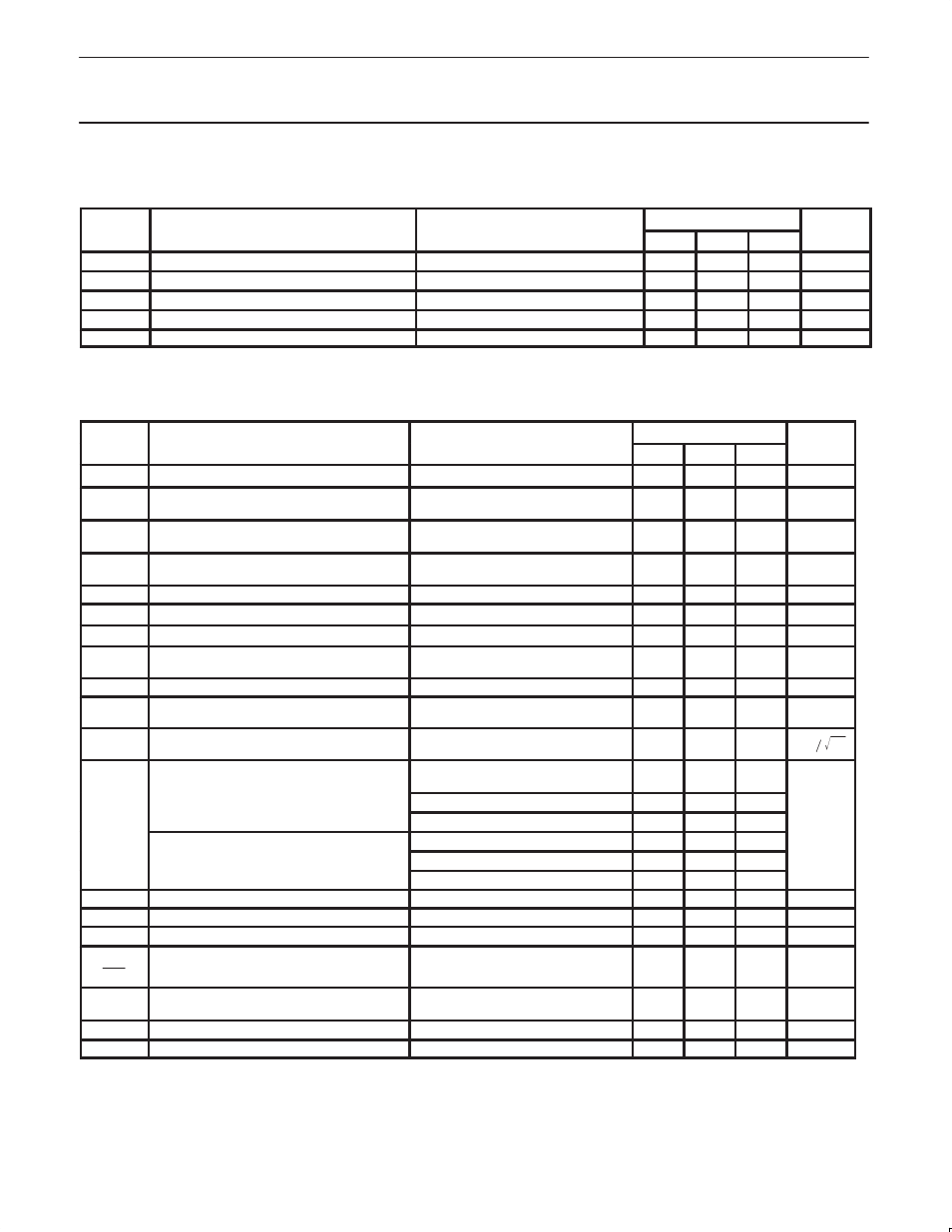 Dc electrical characteristics, Ac electrical characteristics | Philips SA5223 User Manual | Page 3 / 12