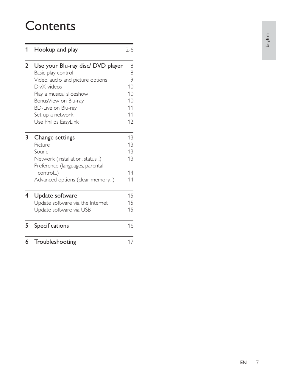 Philips BDP2930 User Manual | Page 7 / 22