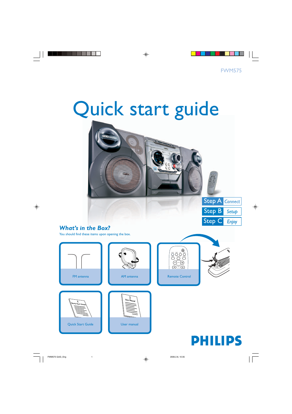 Philips FW M575 User Manual | 4 pages