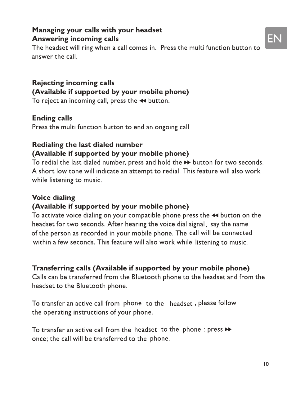 Philips SHB7100/7102/7103 User Manual | Page 12 / 53