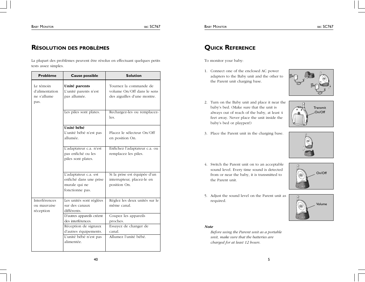 Philips SC767 User Manual | Page 5 / 22