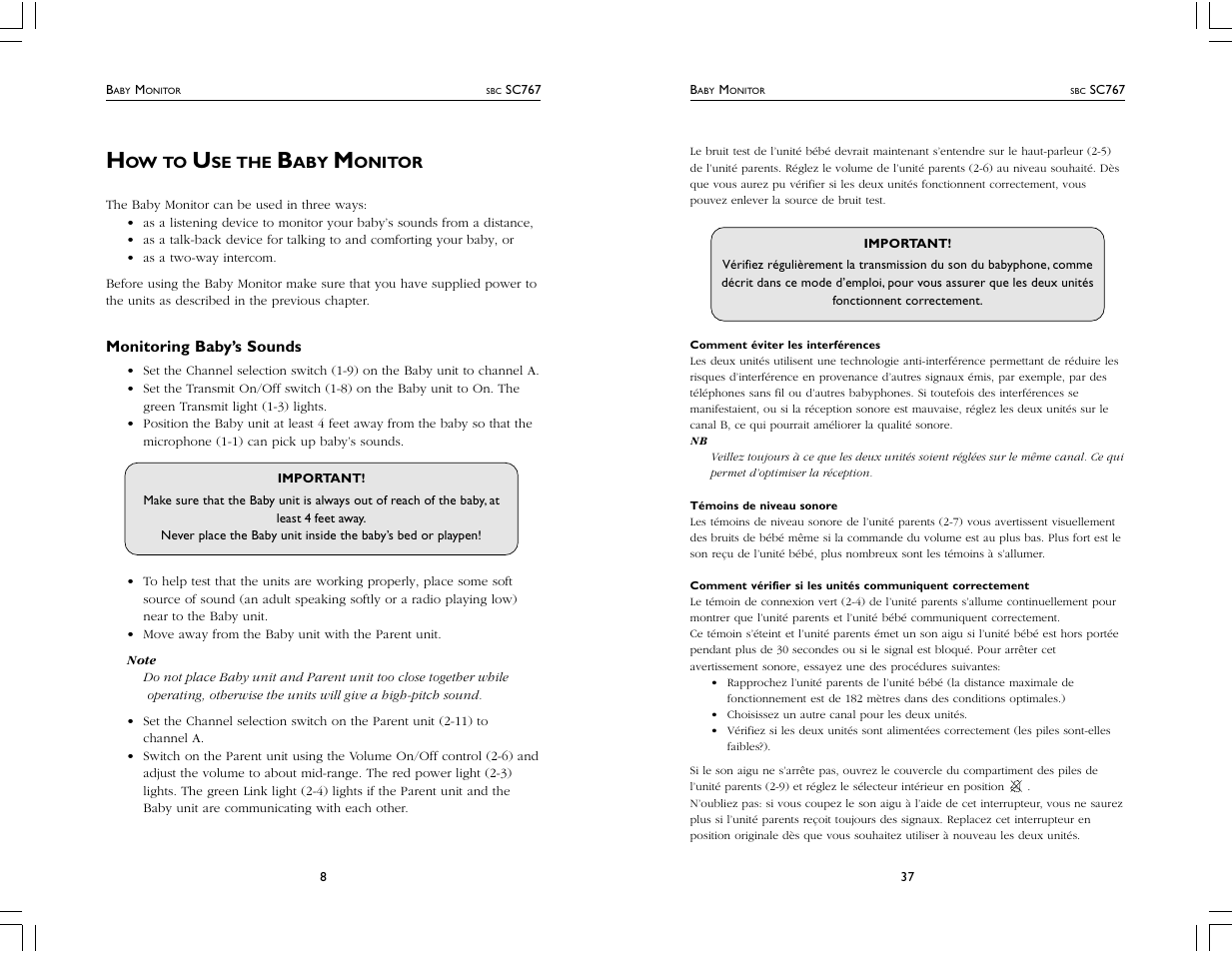 Philips SC767 User Manual | Page 8 / 22