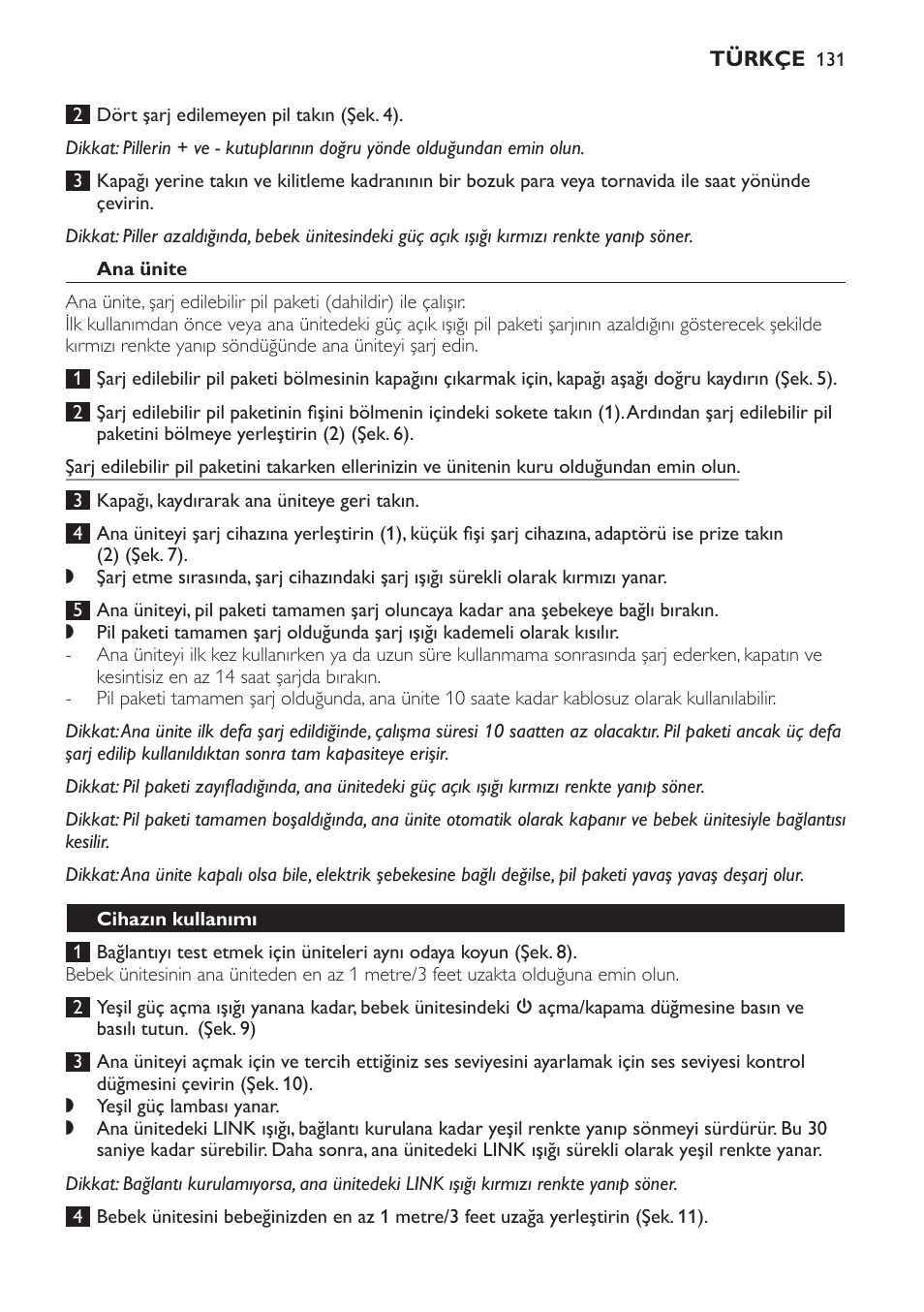 Ana ünite, Cihazın kullanımı | Philips SCD481 User Manual | Page 131 / 152