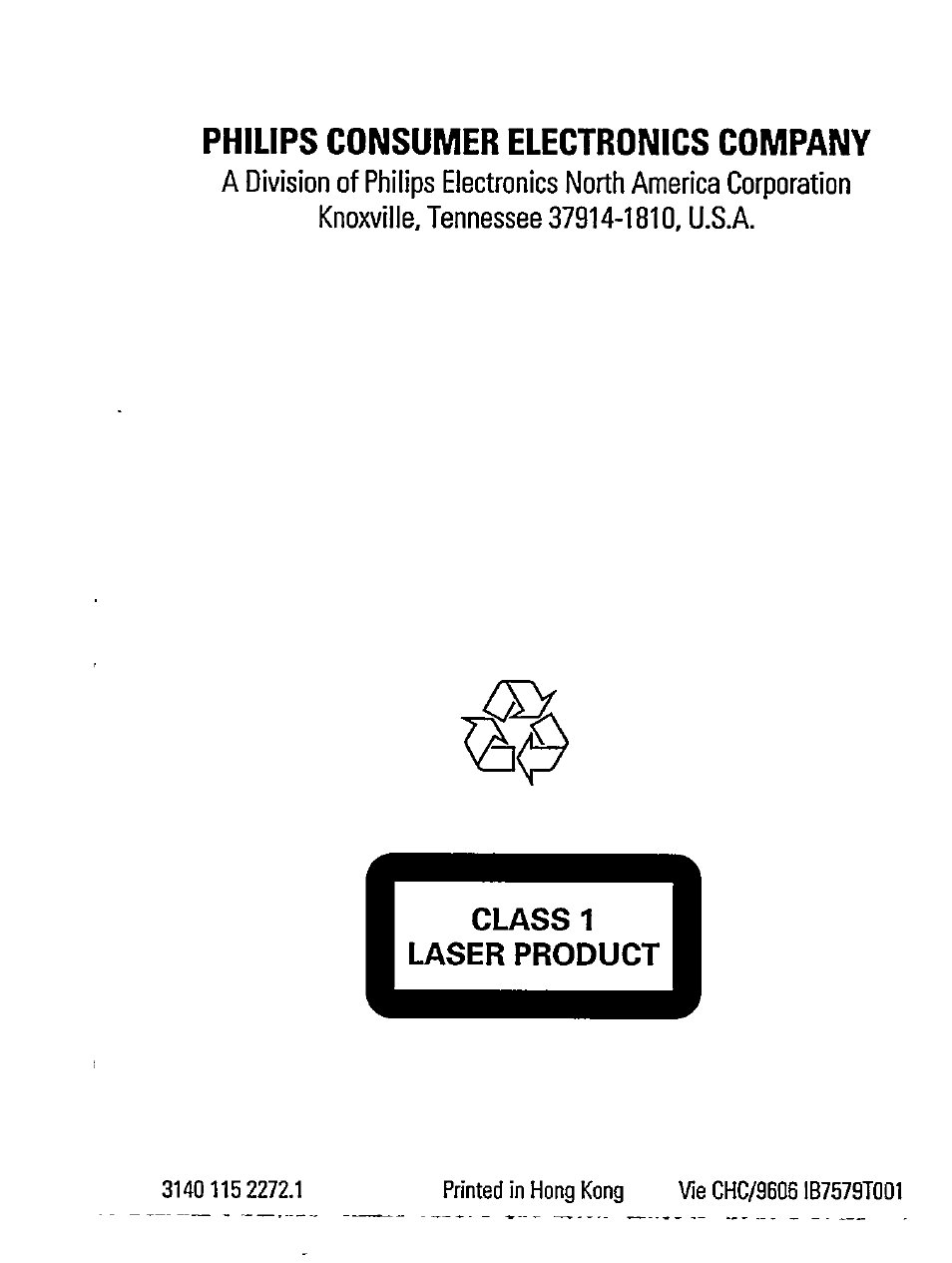 Philips consumer electronics company | Philips Magnavox AZ 7363C User Manual | Page 28 / 28