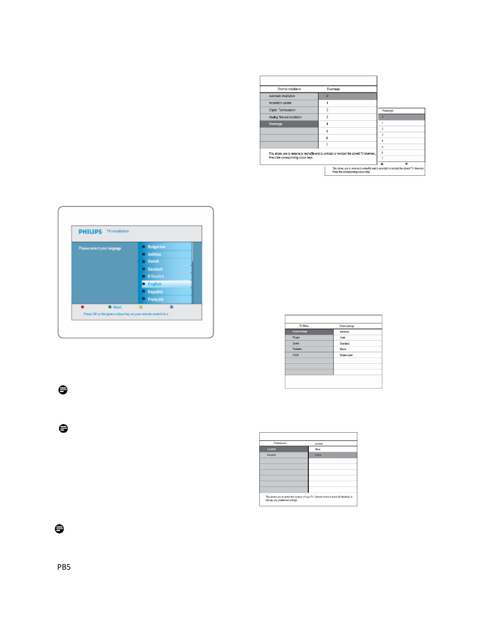 3 initial setup | Philips 19HFL3330D/10 User Manual | Page 5 / 56
