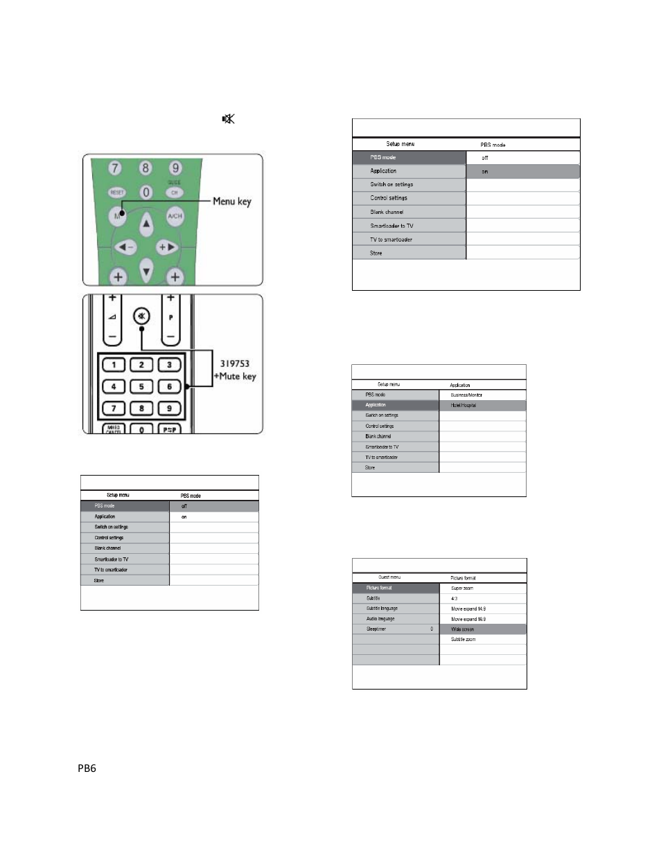 4 display setup menus | Philips 19HFL3330D/10 User Manual | Page 6 / 56