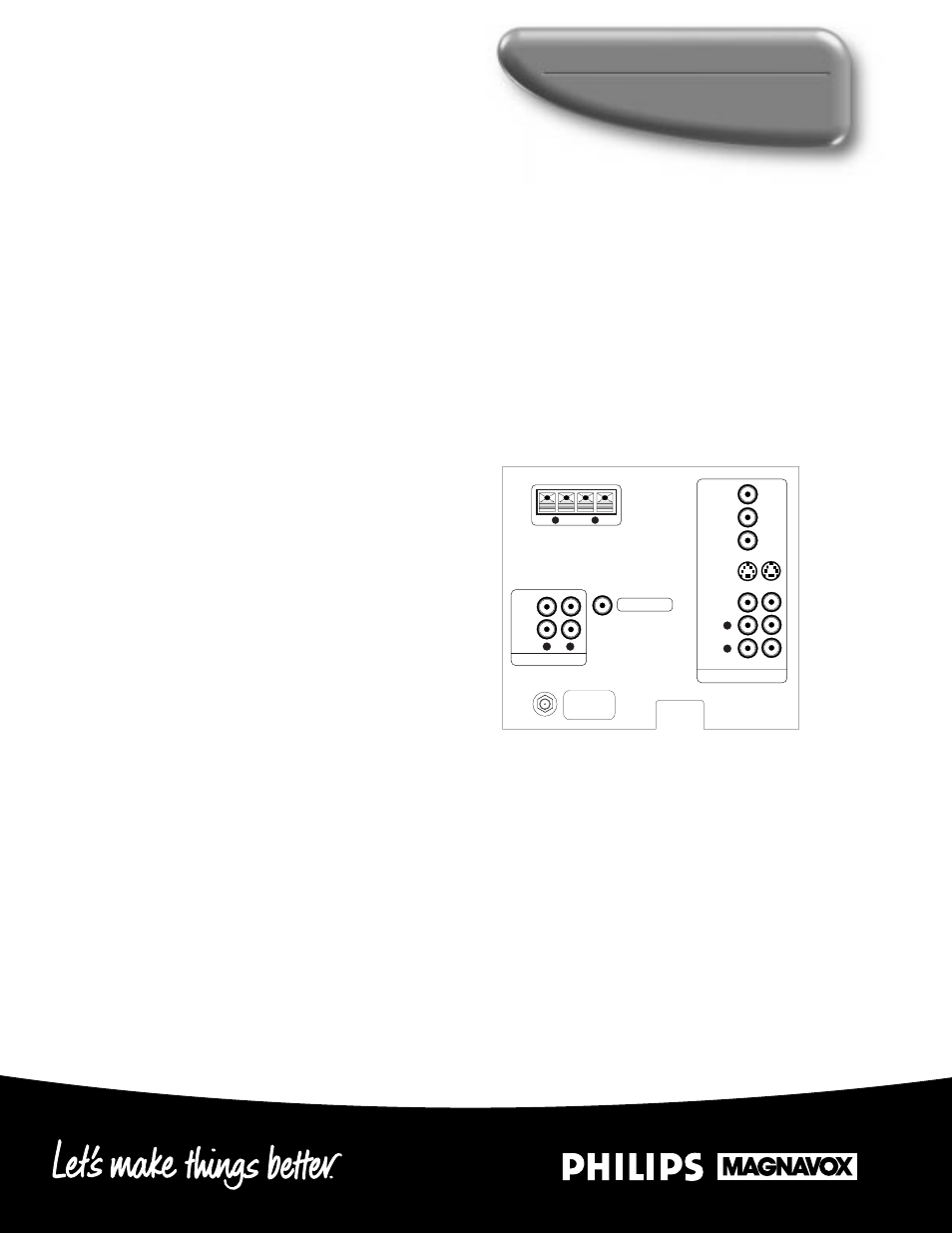 Large screen television, Picture, Remote control | Convenience, Sound, Audio/video jack panel, Additional features include, Digital prepared connections, Magnabrite, Lenses | Philips Magnavox 9P6031C User Manual | Page 2 / 2