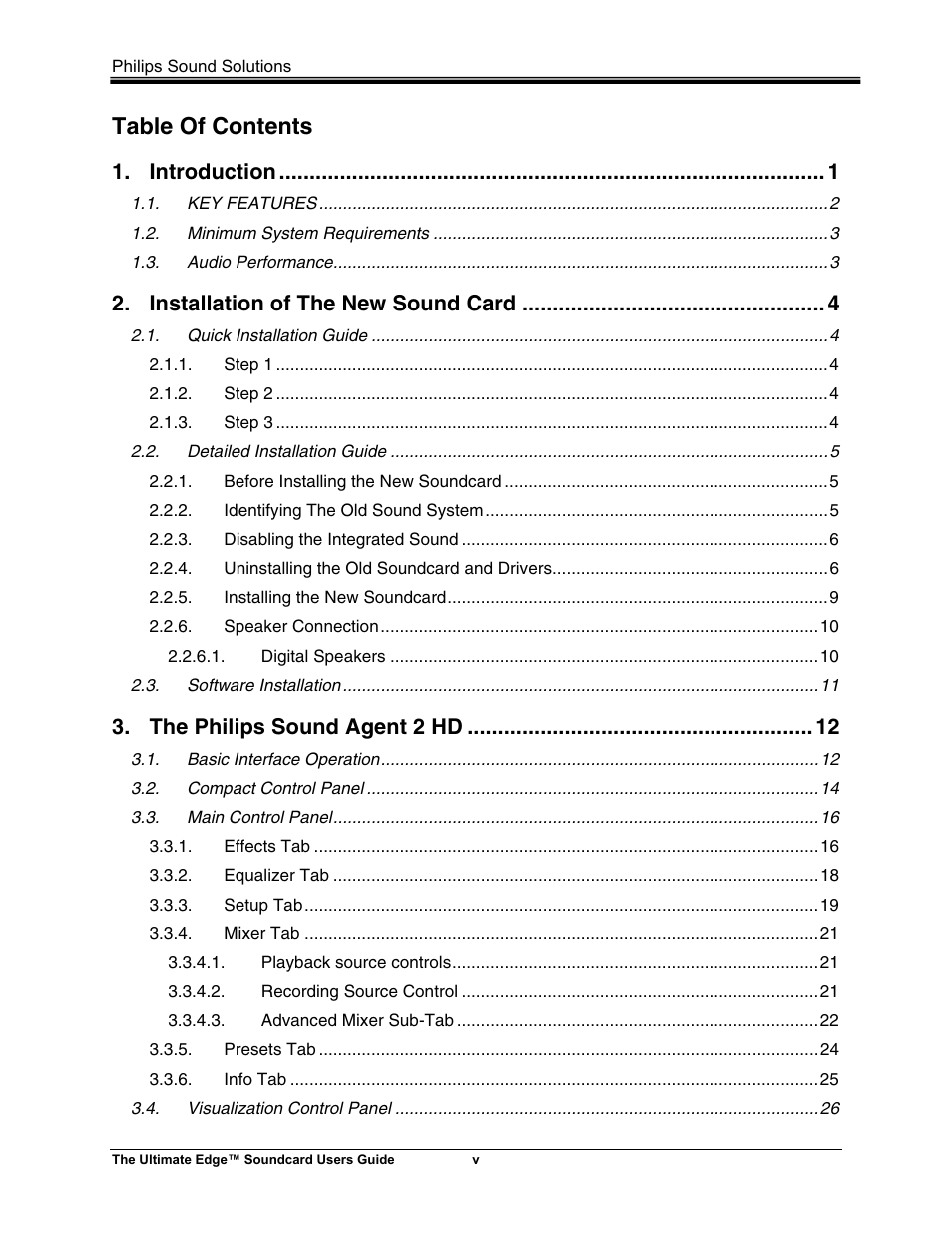 Philips ULTIMATE EDGE 5.1 User Manual | Page 5 / 40