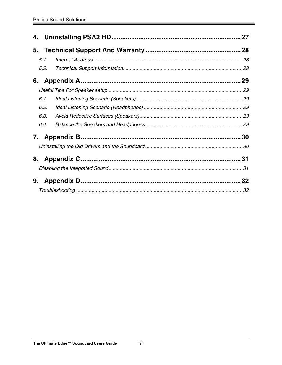Philips ULTIMATE EDGE 5.1 User Manual | Page 6 / 40