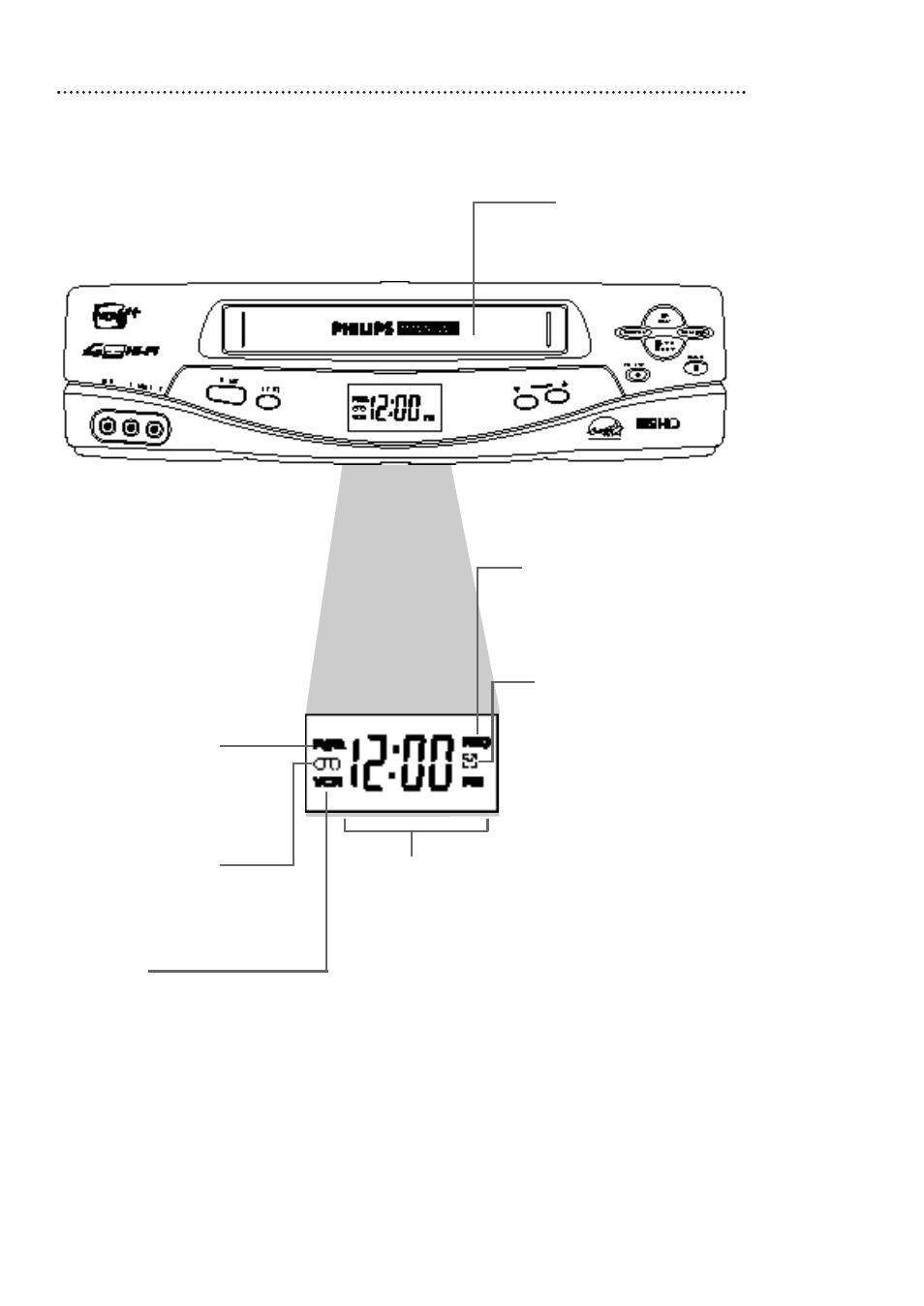 Vcr display panel 27 | Philips VCA431AT User Manual | Page 27 / 60