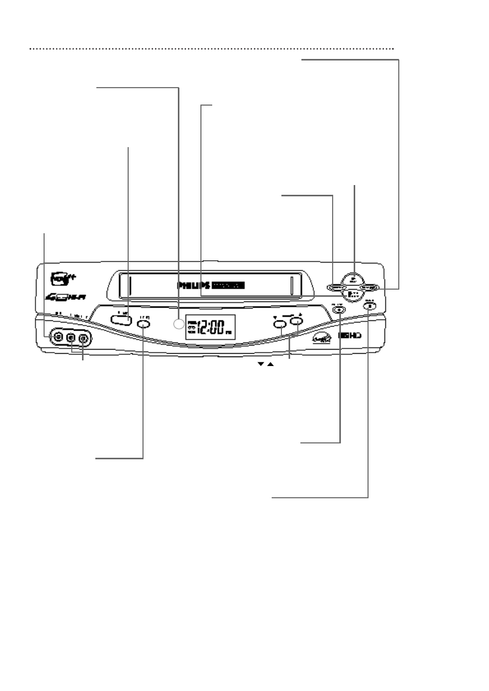 28 front panel | Philips VCA431AT User Manual | Page 28 / 60