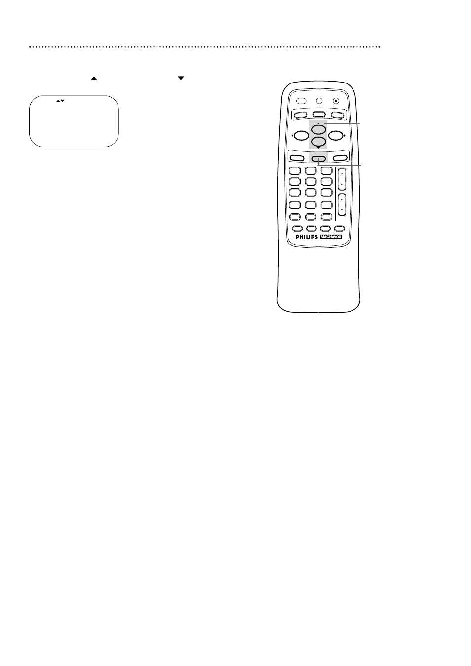 Press the status/exit button | Philips VCA431AT User Manual | Page 51 / 60