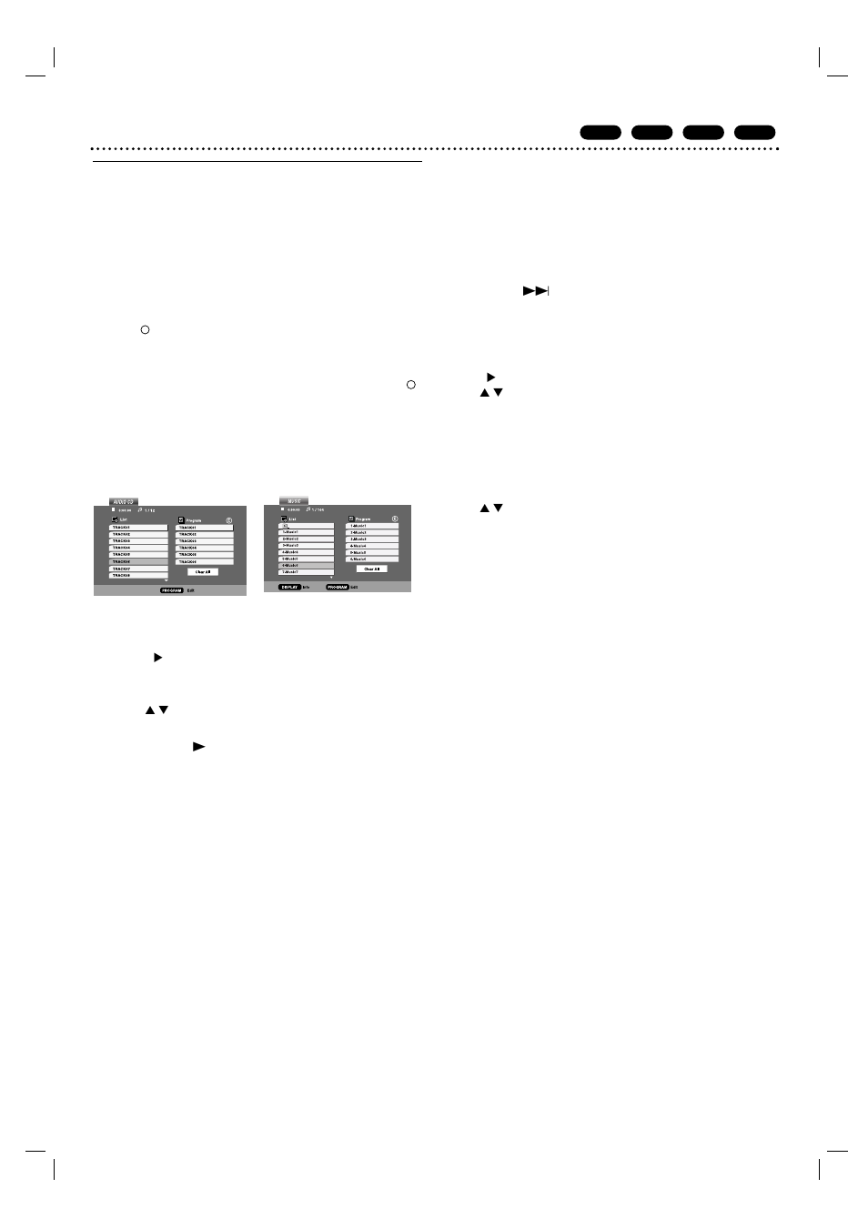 Programmed playback, Audio disc | Philips 3834RV0038L User Manual | Page 31 / 41