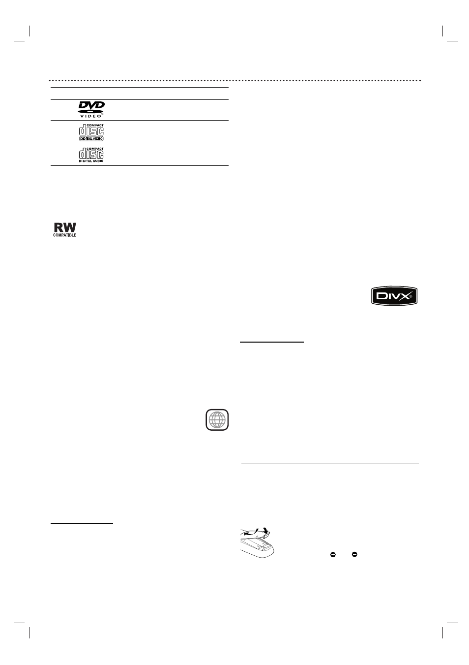 Before use, Playable discs, Remote control operation range | Philips 3834RV0038L User Manual | Page 5 / 41
