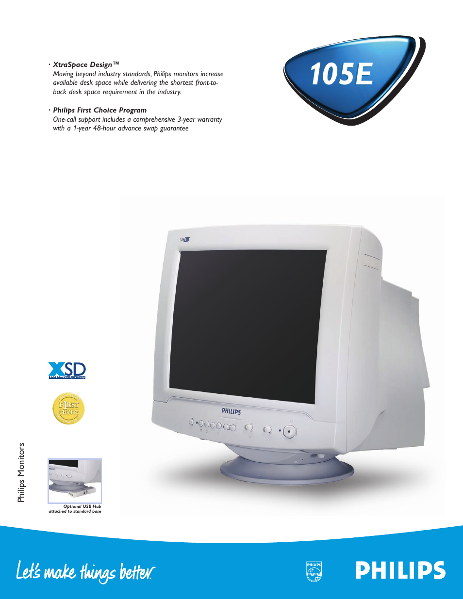 Philips 105E105E User Manual | 2 pages