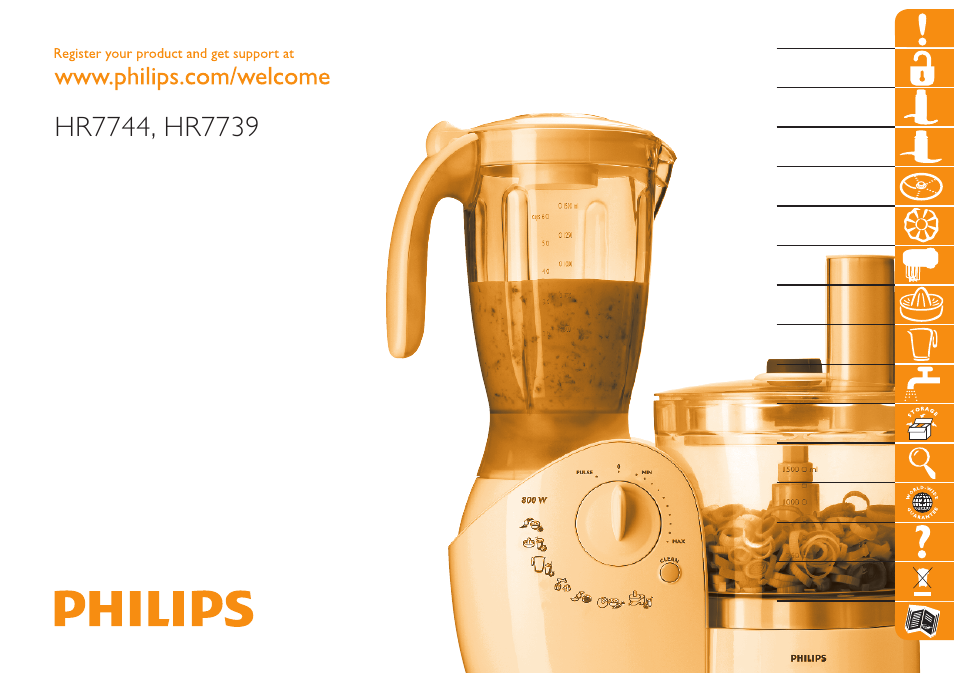 Philips HR7740 User Manual | 116 pages