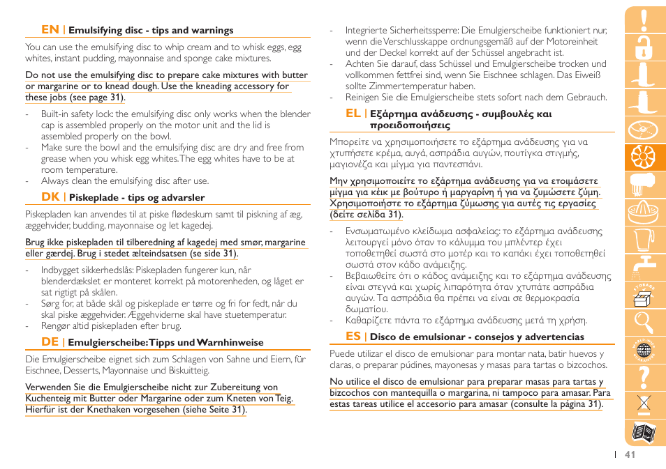 Philips HR7740 User Manual | Page 41 / 116