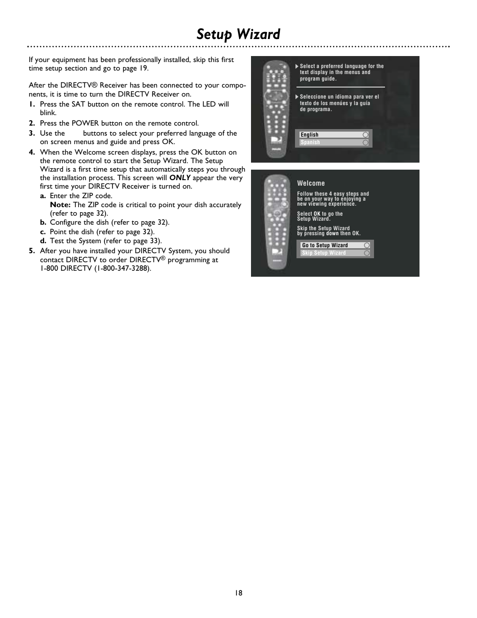 Setup wizard | Philips DSX 5500 User Manual | Page 18 / 36