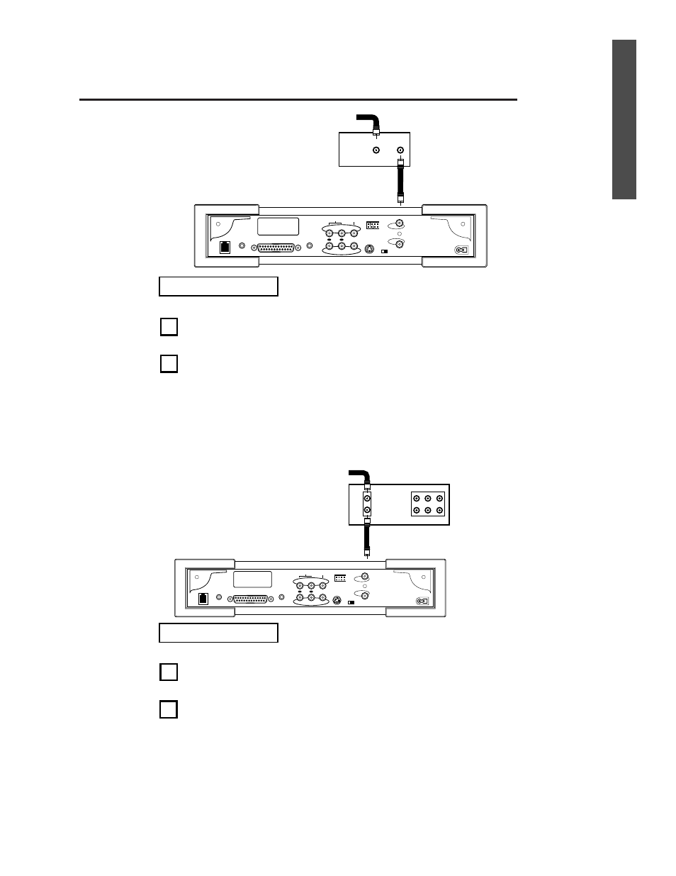 Connections, Go to step 3 - connecting the ir blaster, 12 option d | 12 option c | Philips Power Connected MessageSmartcard Internet Terminal MAT972KB QUG User Manual | Page 18 / 44