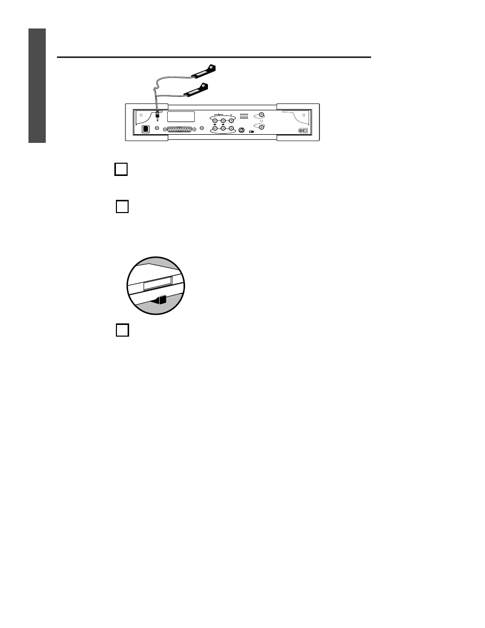 Connections, Step 3 connecting the ir blaster | Philips Power Connected MessageSmartcard Internet Terminal MAT972KB QUG User Manual | Page 21 / 44