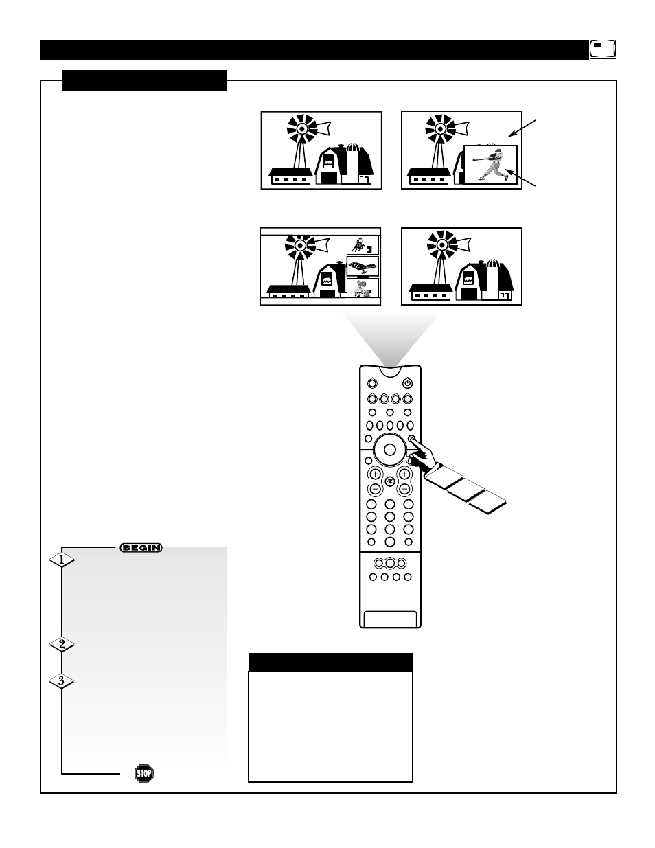 Pip), Icture, Pip w | Philips 60PP 9401 User Manual | Page 37 / 48