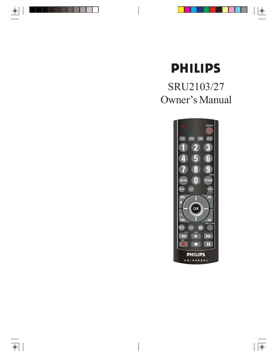 Philips SRU2103S/27 User Manual | 23 pages