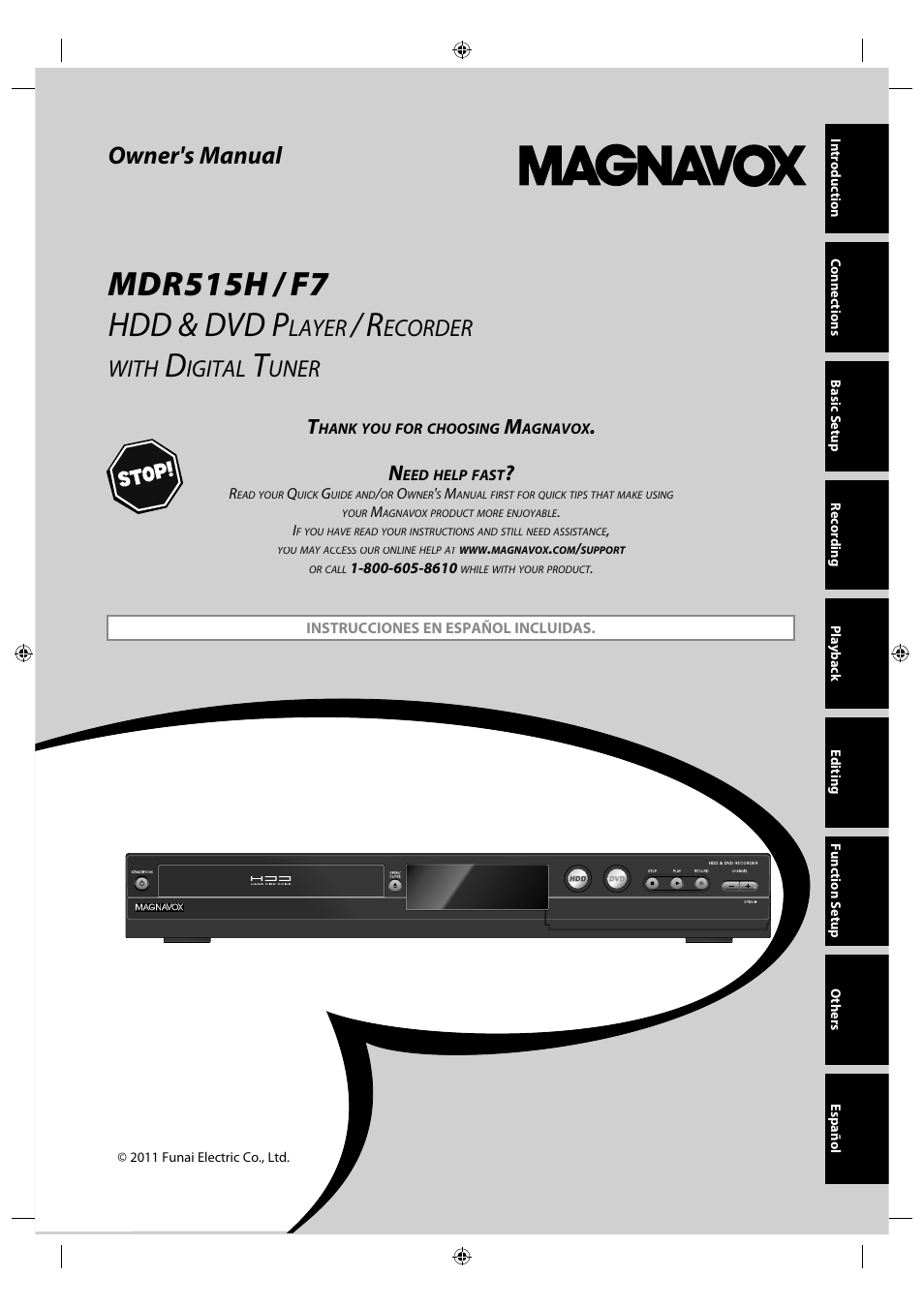 Philips MDR515H / F7 User Manual | 128 pages