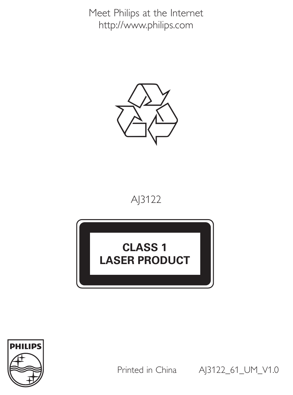 Philips AJ3122/61 User Manual | Page 11 / 11