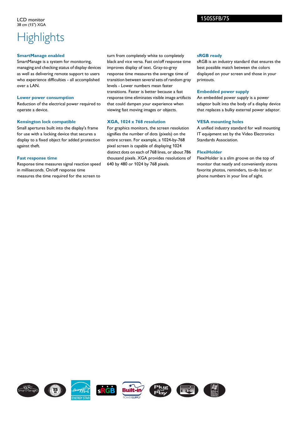 Highlights | Philips AE 1505 User Manual | Page 2 / 3