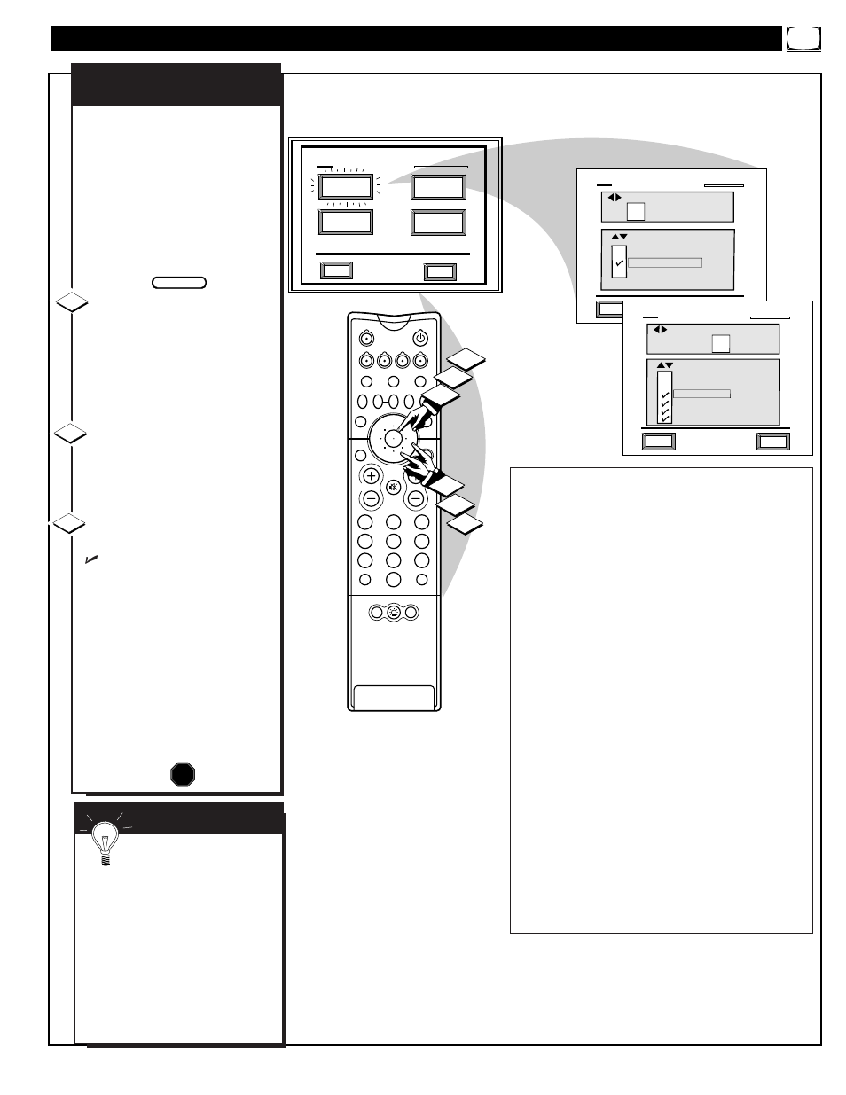 Eature, Ontrols, Continued | 12 s | Philips 60P9271 User Manual | Page 23 / 60