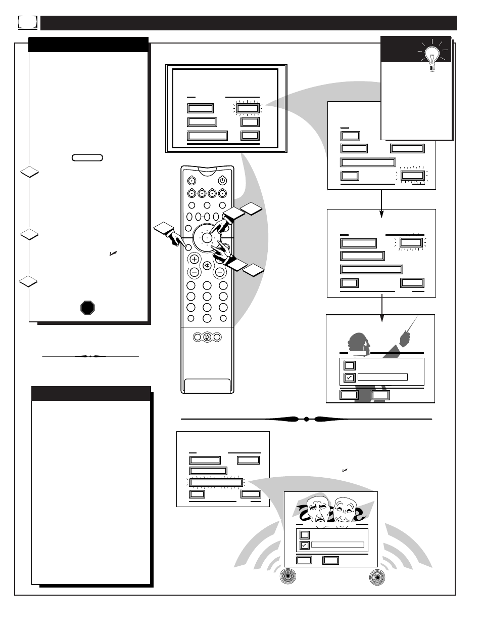 Ound, Ontrols, Continued | Stereo | Philips 60P9271 User Manual | Page 28 / 60