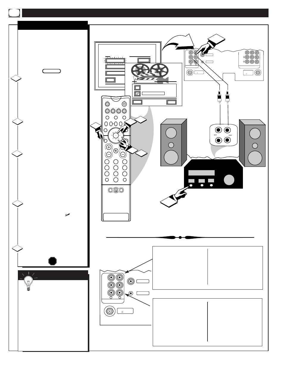 Ound, Ontrols, Continued | Tv speakers, Mart | Philips 60P9271 User Manual | Page 30 / 60